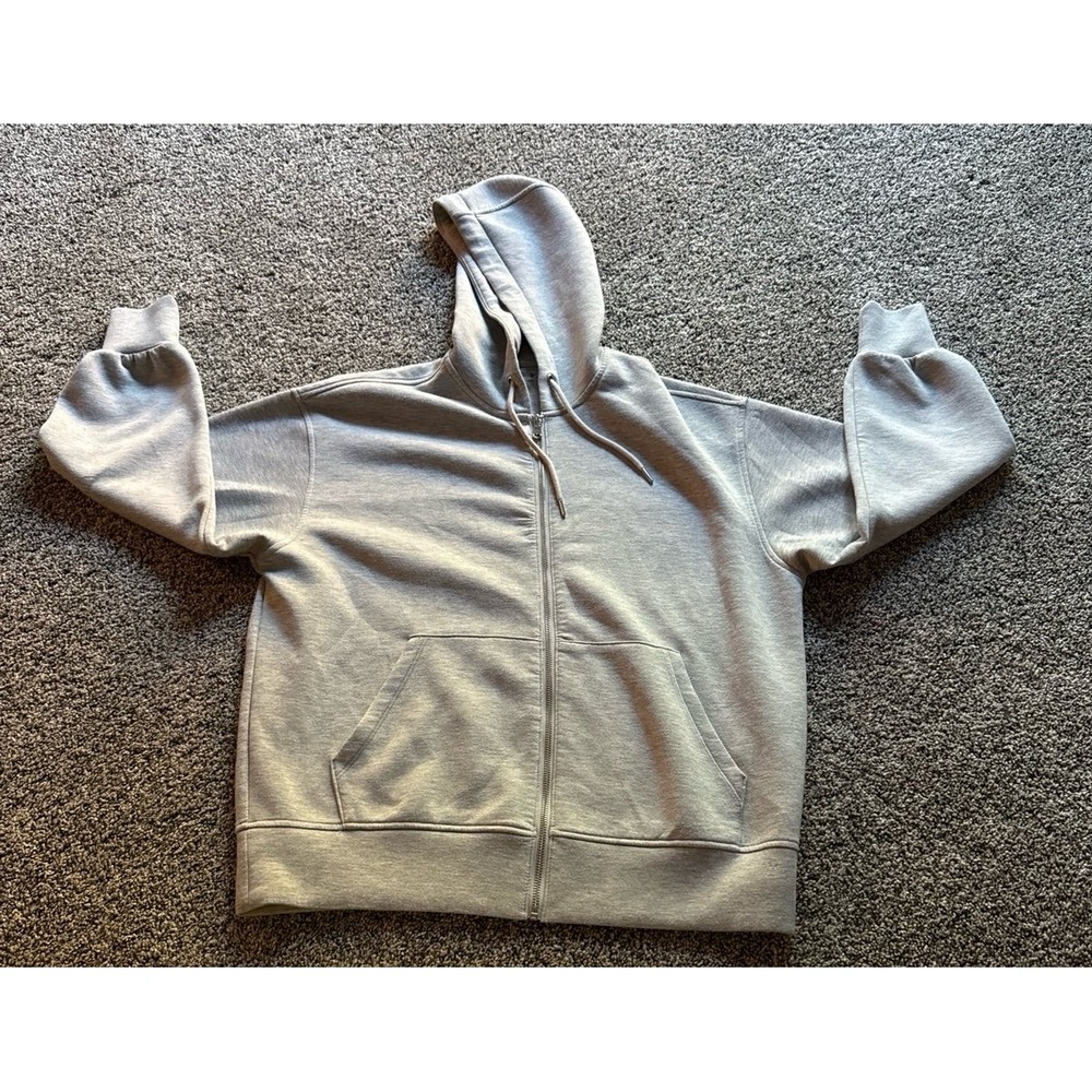 Old Navy Active Gray Bounce Fleece Full Zip Hoodie Size XS